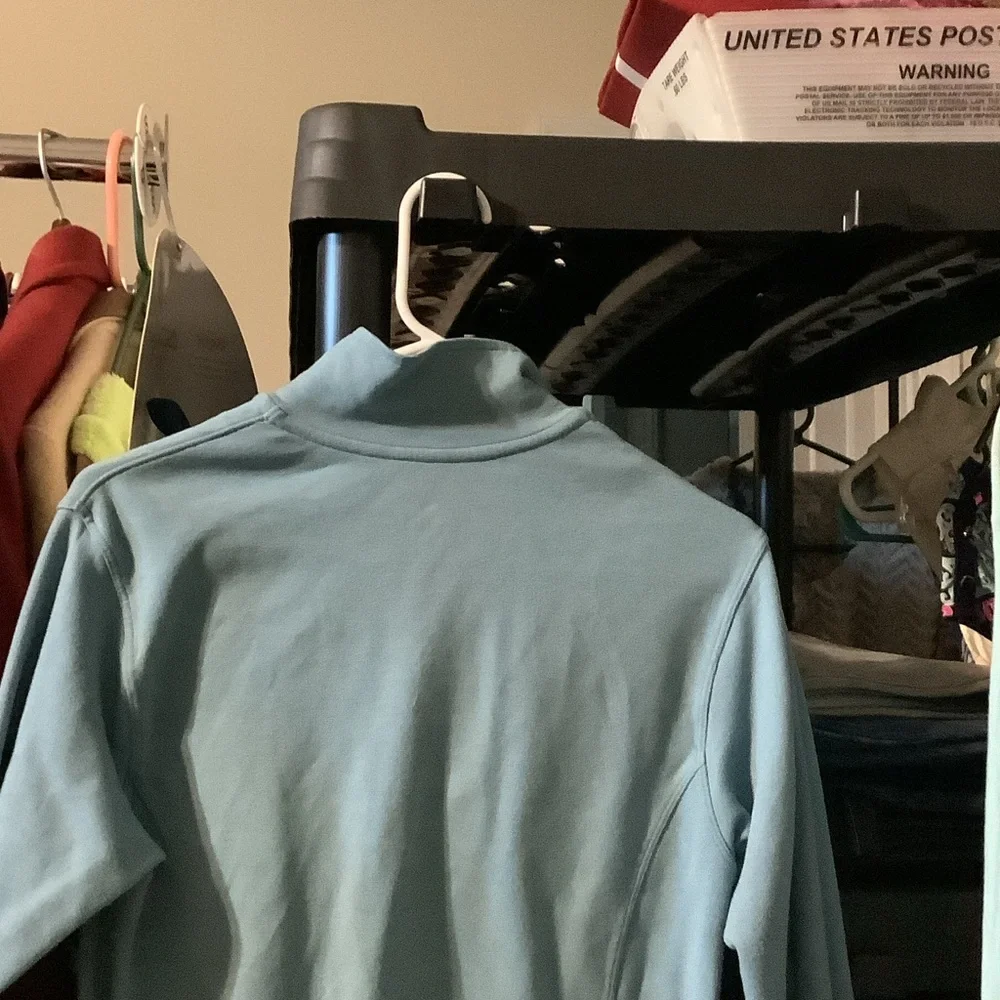 Nike Light Blue 1/4 Zip golf‎ pullover for Men, Dri Fit